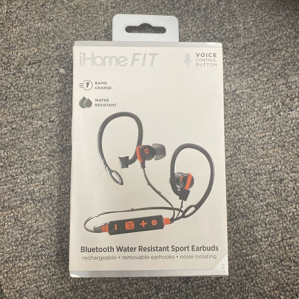 iHome Fit Bluetooth water Resistant sport earbuds